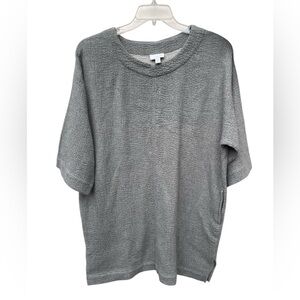 Pure Jill J Jill size medium petite sand washed gray midi dress Lagenlook